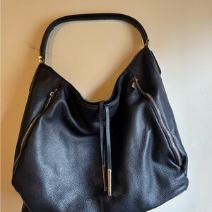 Porsche Design Black Leather Hobo Bag